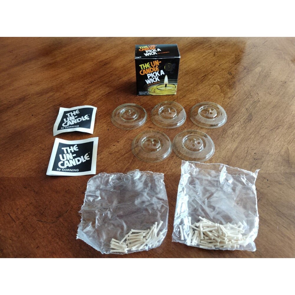Vtg Corning Pyrex The Un Candle Uncandle Pick A Wick Instruction 149 Replacement